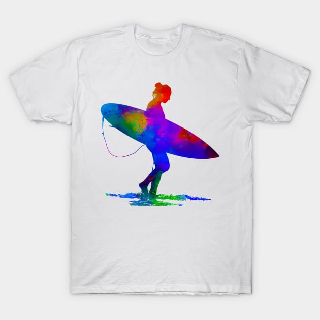 Surfer girl t shirts sales